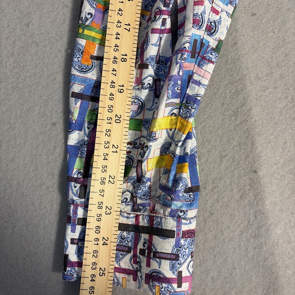 Robert Graham Shirt Mens L Paisley Print Long Sleeve Button Down Bright Colors - Picture 13 of 14